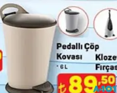 PEDALLI ÇÖP KOVASI 6 L PEDALLI ÇÖP KOVASI 6 L